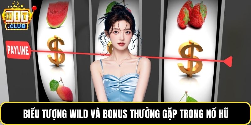 Biểu tượng Wild và Bonus thường gặp trong nổ hũ