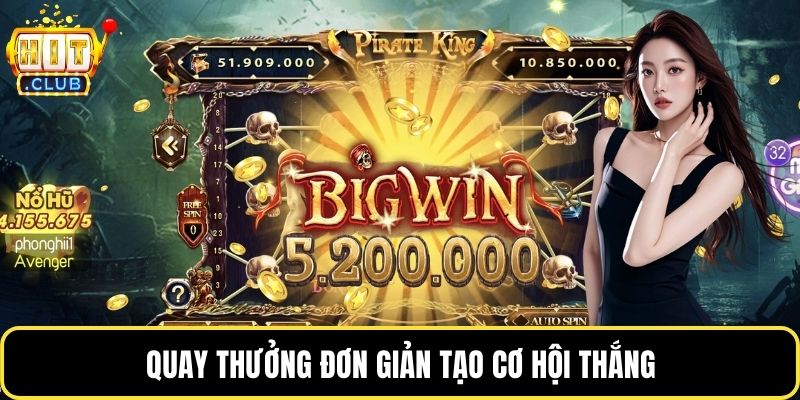 Quay thưởng đơn giản tạo cơ hội thắng
